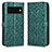 Coque Portefeuille Livre Cuir Etui Clapet C01X pour Google Pixel 6 5G Vert