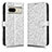 Coque Portefeuille Livre Cuir Etui Clapet C01X pour Google Pixel 7 5G Argent