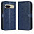 Coque Portefeuille Livre Cuir Etui Clapet C01X pour Google Pixel 7 5G Bleu