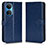 Coque Portefeuille Livre Cuir Etui Clapet C01X pour Huawei Honor X7 Bleu