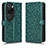 Coque Portefeuille Livre Cuir Etui Clapet C01X pour Huawei P60 Art Vert