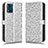 Coque Portefeuille Livre Cuir Etui Clapet C01X pour Motorola Moto E13 Argent