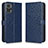 Coque Portefeuille Livre Cuir Etui Clapet C01X pour Motorola Moto E22 Bleu