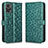 Coque Portefeuille Livre Cuir Etui Clapet C01X pour Motorola Moto E22 Vert