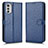 Coque Portefeuille Livre Cuir Etui Clapet C01X pour Motorola Moto E32s Bleu