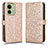 Coque Portefeuille Livre Cuir Etui Clapet C01X pour Motorola Moto Edge 40 5G Or