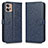 Coque Portefeuille Livre Cuir Etui Clapet C01X pour Motorola Moto G32 Bleu