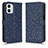 Coque Portefeuille Livre Cuir Etui Clapet C01X pour Motorola Moto G73 5G Bleu