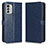 Coque Portefeuille Livre Cuir Etui Clapet C01X pour Nokia G60 5G Bleu