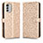 Coque Portefeuille Livre Cuir Etui Clapet C01X pour Nokia G60 5G Or