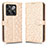 Coque Portefeuille Livre Cuir Etui Clapet C01X pour OnePlus Ace Pro 5G Or