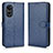 Coque Portefeuille Livre Cuir Etui Clapet C01X pour Oppo A1x 5G Bleu