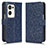 Coque Portefeuille Livre Cuir Etui Clapet C01X pour Oppo Find N2 5G Bleu