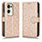 Coque Portefeuille Livre Cuir Etui Clapet C01X pour Oppo Find N2 5G Or