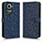 Coque Portefeuille Livre Cuir Etui Clapet C01X pour Oppo Reno11 5G Bleu