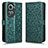 Coque Portefeuille Livre Cuir Etui Clapet C01X pour Oppo Reno11 5G Vert