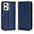 Coque Portefeuille Livre Cuir Etui Clapet C01X pour Oppo Reno7 A Bleu