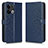 Coque Portefeuille Livre Cuir Etui Clapet C01X pour Oppo Reno8 Pro 5G Bleu