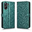 Coque Portefeuille Livre Cuir Etui Clapet C01X pour Realme 10 Pro 5G Vert