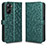 Coque Portefeuille Livre Cuir Etui Clapet C01X pour Realme V30t 5G Vert