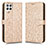 Coque Portefeuille Livre Cuir Etui Clapet C01X pour Samsung Galaxy A12 5G Or