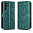 Coque Portefeuille Livre Cuir Etui Clapet C01X pour Samsung Galaxy A14 4G Vert