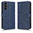 Coque Portefeuille Livre Cuir Etui Clapet C01X pour Samsung Galaxy A14 5G Bleu