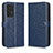 Coque Portefeuille Livre Cuir Etui Clapet C01X pour Samsung Galaxy A53 5G Bleu