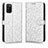 Coque Portefeuille Livre Cuir Etui Clapet C01X pour Samsung Galaxy F02S SM-E025F Argent