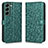 Coque Portefeuille Livre Cuir Etui Clapet C01X pour Samsung Galaxy S22 5G Vert