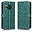 Coque Portefeuille Livre Cuir Etui Clapet C01X pour Sharp Aquos R8s Vert