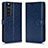 Coque Portefeuille Livre Cuir Etui Clapet C01X pour Sony Xperia 1 III Bleu