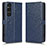 Coque Portefeuille Livre Cuir Etui Clapet C01X pour Sony Xperia 1 V Bleu