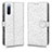 Coque Portefeuille Livre Cuir Etui Clapet C01X pour Sony Xperia 10 III Lite Argent