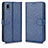 Coque Portefeuille Livre Cuir Etui Clapet C01X pour Sony Xperia Ace III SO-53C Bleu