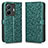 Coque Portefeuille Livre Cuir Etui Clapet C01X pour Vivo T1 Pro 5G Vert