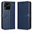 Coque Portefeuille Livre Cuir Etui Clapet C01X pour Xiaomi Redmi 10 Power Bleu