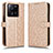 Coque Portefeuille Livre Cuir Etui Clapet C01X pour Xiaomi Redmi K60 Ultra 5G Or