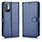 Coque Portefeuille Livre Cuir Etui Clapet C01X pour Xiaomi Redmi Note 10 5G Bleu