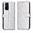 Coque Portefeuille Livre Cuir Etui Clapet C01X pour Xiaomi Redmi Note 11 Pro 4G Argent