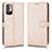 Coque Portefeuille Livre Cuir Etui Clapet C01X pour Xiaomi Redmi Note 11 SE 5G Or