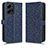 Coque Portefeuille Livre Cuir Etui Clapet C01X pour Xiaomi Redmi Note 12 4G Bleu