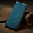Coque Portefeuille Livre Cuir Etui Clapet C02S pour Samsung Galaxy A02s Bleu