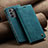Coque Portefeuille Livre Cuir Etui Clapet C02S pour Samsung Galaxy A23 4G Bleu
