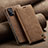 Coque Portefeuille Livre Cuir Etui Clapet C02S pour Samsung Galaxy A32 5G Brun Clair