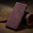 Coque Portefeuille Livre Cuir Etui Clapet C02S pour Samsung Galaxy A41 Vin Rouge