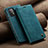 Coque Portefeuille Livre Cuir Etui Clapet C02S pour Samsung Galaxy A52s 5G Bleu