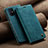 Coque Portefeuille Livre Cuir Etui Clapet C02S pour Samsung Galaxy M51 Bleu