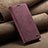 Coque Portefeuille Livre Cuir Etui Clapet C02S pour Xiaomi Redmi Note 11 SE 5G Vin Rouge