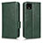 Coque Portefeuille Livre Cuir Etui Clapet C02X pour Google Pixel 4 XL Vert